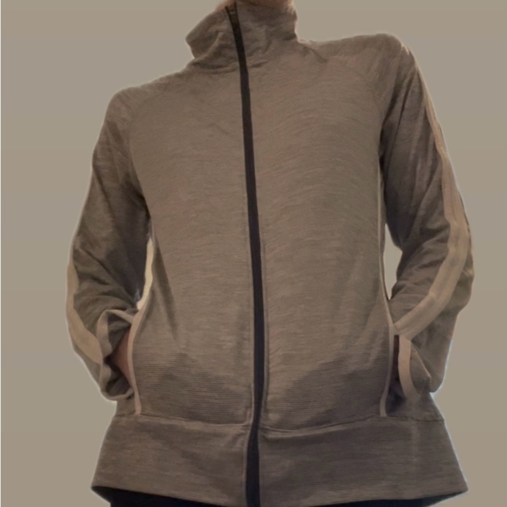 Athleta Gray Zip-Up Jacket